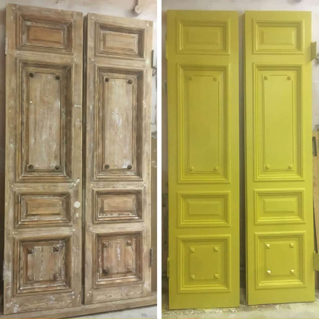 реставрация входных деревянных дверей в СП-б